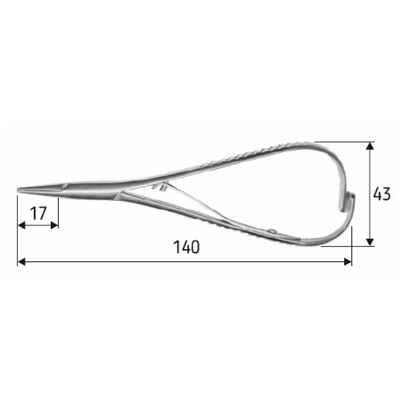 Голкотримач прямий Mathieu N/H 14 см, N0901.Nova Instruments